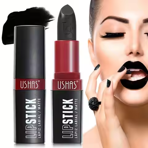 Matte Vampire Black Lipstick Matte Black Lip Stick High Impact Highly Pigmented Velvet Matte Lipstic