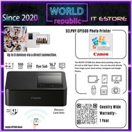 Canon CP1500 Selphy WirelessPrinter - Black Colour - Portable Photo Printer - Compact Photo Printer -  RP108 Free ( 108pcs 4R Photo Paper + Ink Pack )  - Mobile Wi-Fi printer with variety of print functions