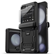 VRS 自動鉸鏈保護T-RAGARD Active手機殼+螢幕保護貼組 黑色 Galaxy Z Flip 5