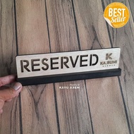 KAYU Wooden Reserved Sign / Reserved Sign for restaurant Cafe table