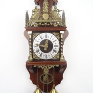 薩恩地區 荷蘭 Warmink 掛鐘 古董復古 8 天鏈條 (WUBA Junghans 時期)