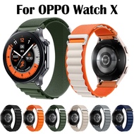 For OPPO Watch X Alpine Nylon Loop Strap For Oppo Watch X SmartWatch Sports Nylon Loop Breathable Wristband Watch Strap