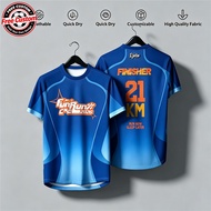Fun Run Jersey Quick Dry Breathable High Quality Fabric Full Sublimation 21KM Marathon Finisher Unif