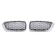 Silver Diamond Meteor Style Front Grille For 13-19 BMW 4 Series F32 F33 2pcs