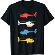 Helicopter Pilot Vintage Aviation Flying Helicopters Pilots Gift Men T-Shirt