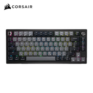 海盜船CORSAIR K65 PLUS WIRELESS 三模無線機械式電競鍵盤(灰色/有線-無線-藍牙/MLX紅軸/RGB/英文/2年保固)