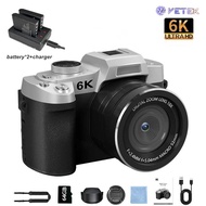 VETEK9 Camera 84MP Digital Camera 6K Camera 3.0 Flip Touch Screen 18X Digital Zoom