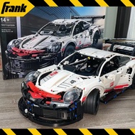 [Vip version] POSCHE 911 RSR supercar assembly toy 1:10 scale 1642 PCS supercar model at FRANK