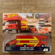 Hotwheels HW Hot Wheels Premium Team Transport Porsche 962 + Fleet Flyer