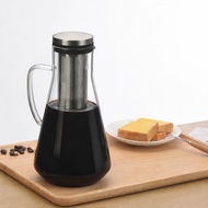 Cold Brew Coffee Maker Stainless Steel Filter 1.6L, Jumbo Heat Resistant Cold Brew Coffee Pitcher - 