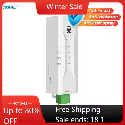 RS485 To Ethernet Serial Server Modbus Gateway TCP/UDP CDSENET NE2-D11P RS485 Power Signal Isolation