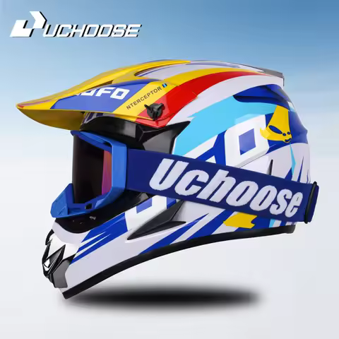 UCHOOSE Motorcycle Helmet Professional Motocross Off Road Helm Children Off-road Casque Capacete De