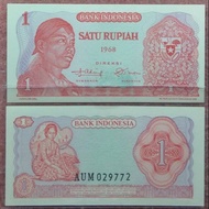 Terbaik UANG KERTAS KUNO 1 RUPIAH SUDIRMAN TAHUN 1968