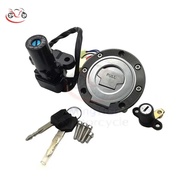 Motorcycle Ignition Switch Oil Fuel Gas Tank Cap Cover Key Set for YAMAHA YZF-R6 YZFR6 YZF R6 2003 2
