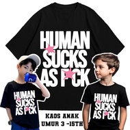 Boxy Oversize T-Shirt Genesis - HUMAN SUCKS