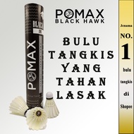 Badminton Bulu Tangkis Shuttlecock Pomax Black Hawk