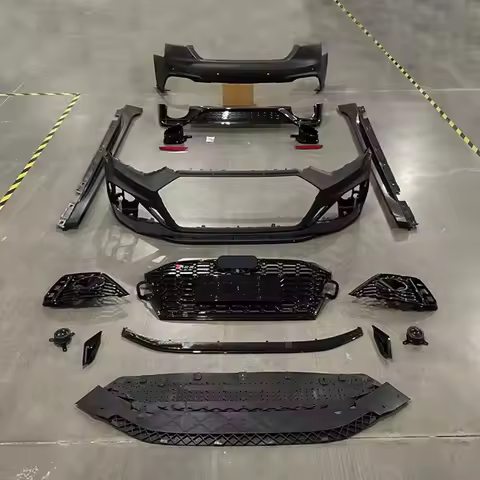 A5 S5 B9(2017-2019) Facelift to RS5 New-Style Front Bumper with Grill Upgrade Conversion BodyKit B9.