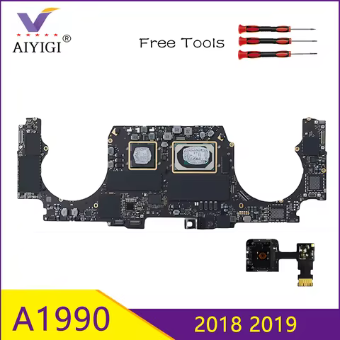 Original Test A1990 Motherboard 820-01041-A for MacBook Pro Retina 15" Logic Board i7 i9 16GB 32GB 2