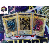 Combo of 3 Gods Yugioh Egypt Osiris Obelisk Ra – Secret Rare - Free card cover.