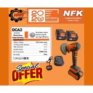 NFK DCA2 CORDLESS BRUSHLESS ANGLE GRINDER , 20V LITHIUM-ION (FULLSET)