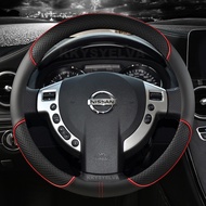 Leather steering wheel covers for Nissan Qashqai J10 X-TRAIL NV200 2008-2012 Car-Styling Car steerin