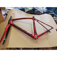 Gusto TEAM DURO UCI CERTIFIED SIZE L Carbon road bike frameset used one ride only (TEST RIDE BIKE)