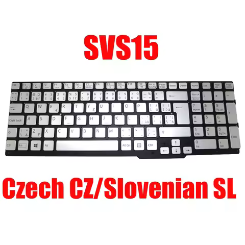 SL CZ Laptop Keyboard For SONY SVS15 149015561SI 149068511CZ 149065911CZ 9Z.N6CBF.41F Slovenian Czec