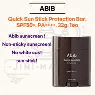 [ABIB] Quick Sun Stick Protection Bar SPF50+ PA++++, 22g, 1ea | Abib Sunscreen | Non-sticky sunscree