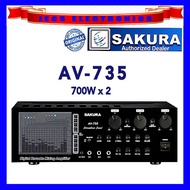 SAKURA AV-735 Karaoke Mixing Amplifier 700w x2 (ORIGINAL)