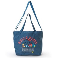 Sanrio - (Hello Kitty 深藍色) 日本Sanrio 手挽/斜孭 帆布袋