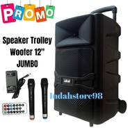 Ready PROMO! Speaker Aktif Portable DAT 12 inch Bluetooth Karaoke Aux