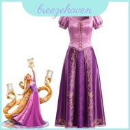 Tangled Rapunzel Costume For Children With Satin Material For Cosplay And Costume Parties
