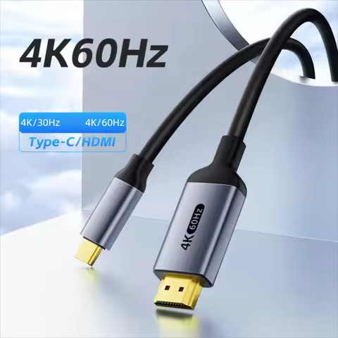 Type C to HDMI-Compatible HDTV Cable4K@30Hz 4K@60Hz USB C to HDMI Cable for Air iPad TV Converter Ma