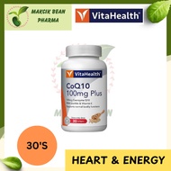 VITAHEALTH COQ10 100MG PLUS 30'S [ SUPPLEMENT FOR HEART AND ENERGY ] [ EXP DATE : 2/3/2026 ]