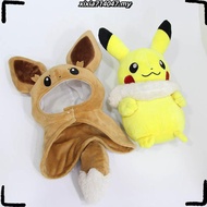 Pokémon Plush Doll Pikachu/Eevee Rag Toy in Cosplay Costume Japanese Anime Bedside Ornament Gift for