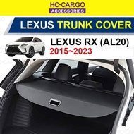 HC CARGO Lexus RX 2015 - 2023 AL20 Leather Retractable Trunk Cover Rear Cargo Boot Shade Curtain Acc