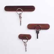 Key Holder Strong Magnetic Hooks DIY Wall Art Decorative Hooks Natural Beech Wooden Hooks For Clothes Towel Key Organizer Hooks