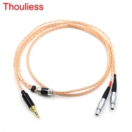 HIFI 2.5/3.5/4.4mm/XLR Balanced Single Crystal Copper Headphone Upgrade Cable Cable for HD800 HD800S