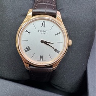 天梭 TISSOT 韓系小姊姊 瑞士復古錶 玫瑰金