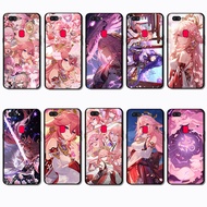 for OPPO A11K A12E 1A2 A12S A15 A15S A16K A16 A16S A37 VS11 Yae Miko Slim Black Border TPU Soft Case
