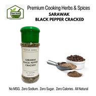 Dapur Herbal Halal Sarawak Black Pepper Cracked 40gm | 100gm | Lada Hitam Kasar Sarawak | 砂劳越黑胡椒碎粒
