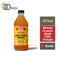 [MD KETO] Bragg Apple Cider Vinegar 473ml for healthy digestion low carb vegan vegetarian gluten free  exp 2026