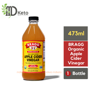 [MD KETO] Bragg Apple Cider Vinegar 473ml for healthy digestion low carb vegan vegetarian gluten fre