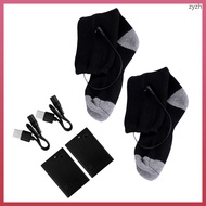 1 Set Winter Stocking Warmer USB Rechargable Battery Box Socks  zhiyuanzh