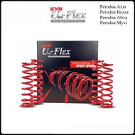 KYB Ultra Flex Performance Lowered Sport Spring - Perodua Ativa Axia Bezza Myvi M800 Alza W150 A300 