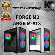 [READY STOCK] TECWARE FORGE M2 ARGB TG M-ATX CHIS - [BLACK | WHITE]