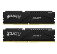 16GB (8GBx2) DDR5 6000MHz RAM (หน่วยความจำ) KINGSTON FURY BEAST DDR5 (BLACK) (KF560C40BBK2-16)