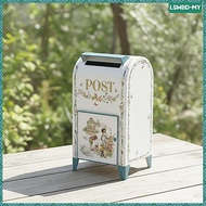 [lswbd] Mailbox with Legs Garden Style Iron Mailbox Vintage Vintage Themed Postbox for Homeowners, G