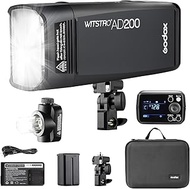 Godox AD200 Strobe Flash 200W with Bare Bulb Outdoor Speedlite Flash for Beginner Pocket Flash with