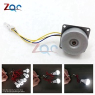 3 Phase Micro Brushless Generator Mini Wind Hand Generator DIY Motor 3-24V AC With Led Lamp Bead